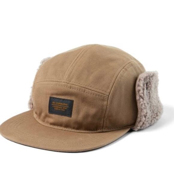 NWOT REI CO OP Hat Small Medium Farlands Ear Flaps Tan Faux Shearling Canvas - Picture 1 of 6